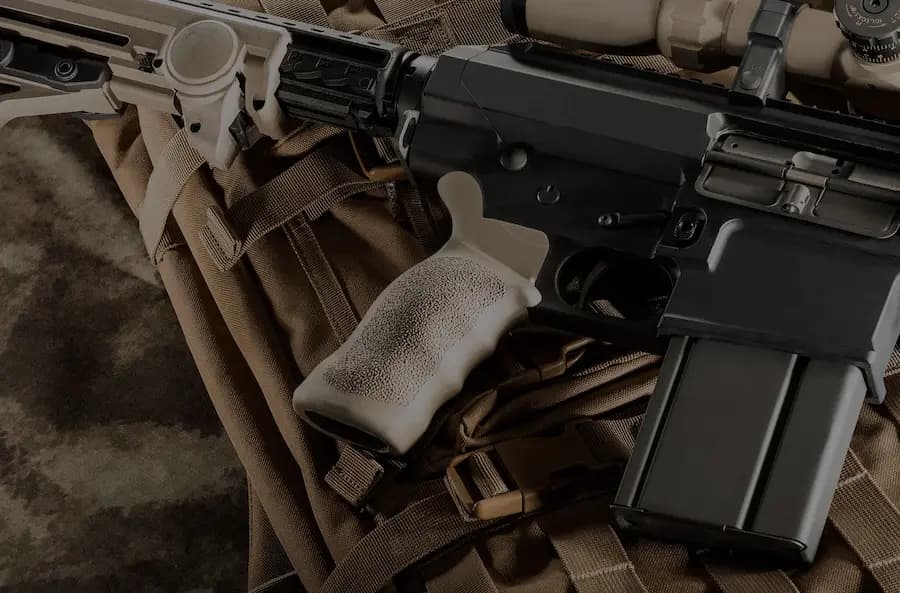 ERGO grip on a firearm