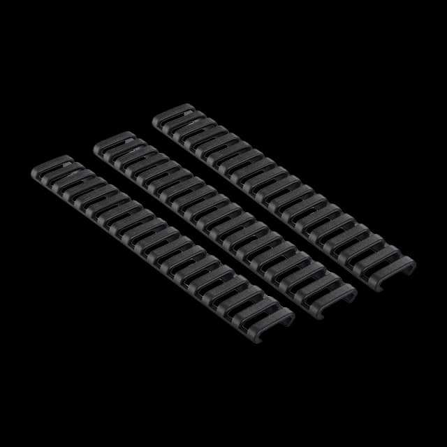 18 Slot Low Profile Ladder Rail Cover (3 Pack) Black