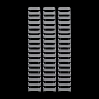 18 Slot Low Profile Ladder Rail Cover (3 Pack) Graphite Grey